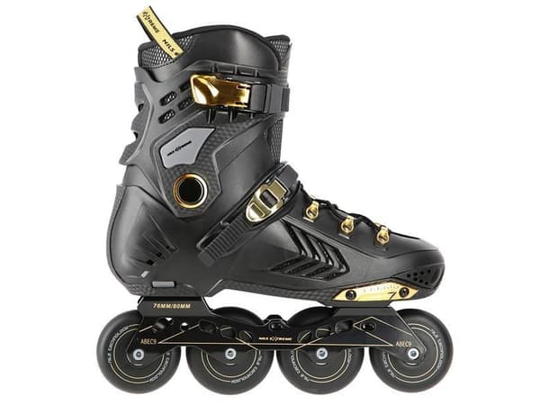 SLALOM LUISTIMET NILS EXTREME NA20002 MUSTA-KULTA KOKO 38