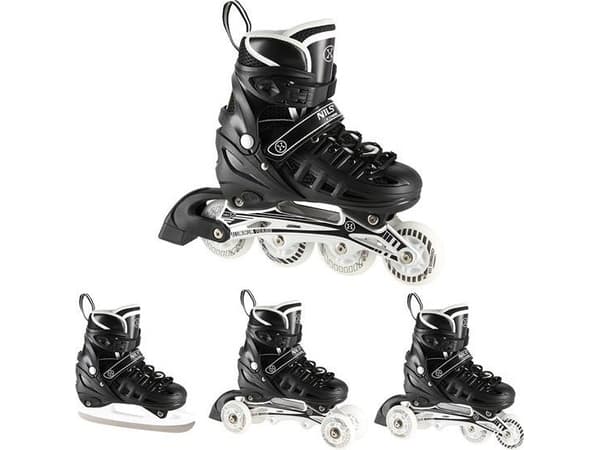 Nils Extreme NH10905 vaihdettavat hiihtoluistimet säädettävä laji r. 31-34