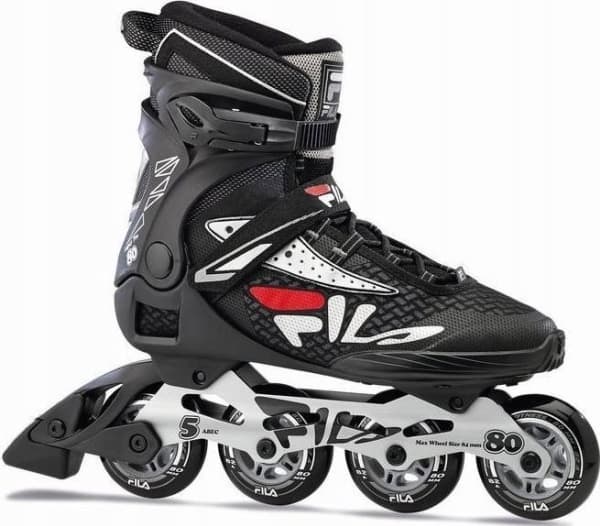 FILA SKATES Rolki LEGACY PRO 80 black-silver-red 44