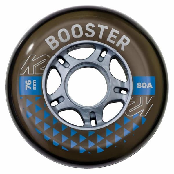 Hjul - lager - spacer K2 skridskor - I210400601 - K2 Booster 76mm 80A Pack 8 hjul W ILQ
