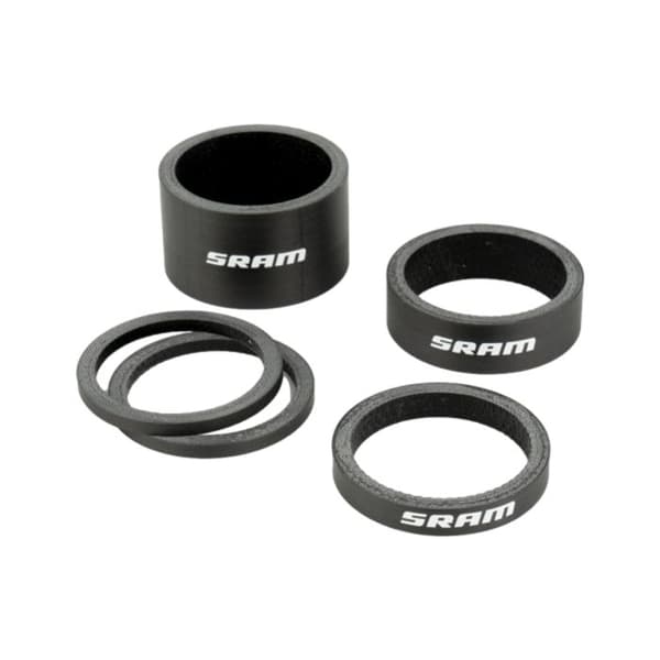 Kit för distanser - SRAM - Logotyp - Vit - 2,5 mm, 5 mm, 10 mm, 20 mm - Landsvägs cykel