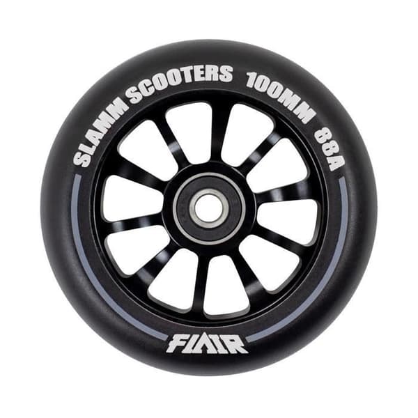 Hjul - Slamm - Flair 2.0 - 100 mm - Mi-T 88A Urethane - ABEC-9 - Vattentålig