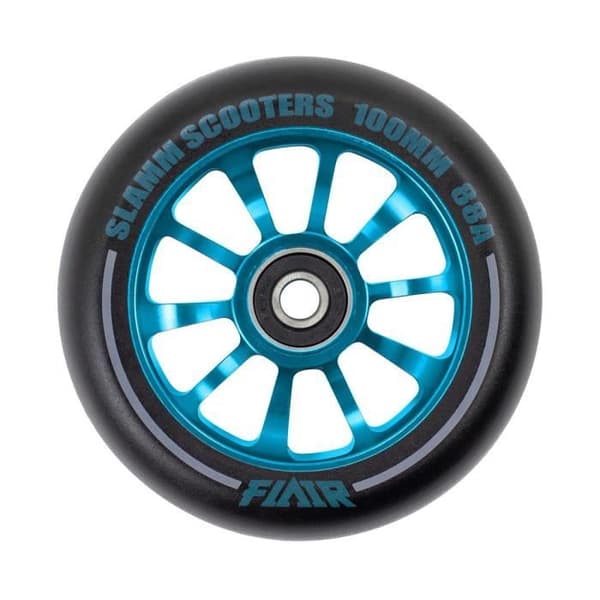Hjul - Slamm - Flair 2.0 - 100 mm - Mi-T 88A Urethane - ABEC-9 - Vattentålig