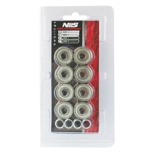 "Rullager - NILS - Extreme - ABEC-5 - Kolfiberstål - 8 stycken"