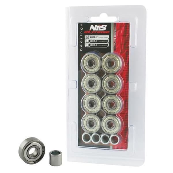 Rullager - NILS Extreme - ABEC-7 - Kolfiber - 8 stycken - Blandad
