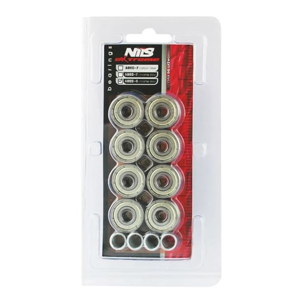 Lager - NILS Extreme - ABEC-9 - Kolstål - Blandad - 8 Lager
