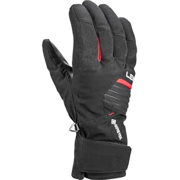 Handskar - LEKI - Vision GTX - Svart/Röd - Storlek EU 9,5 - Unisex