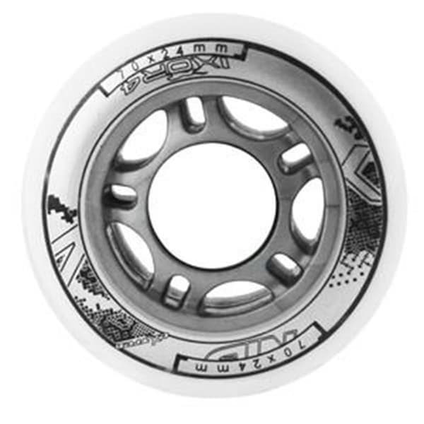 Hjul - NILS Extreme - PU 82A - 70x24 mm - Vit - Hårdhet 82A