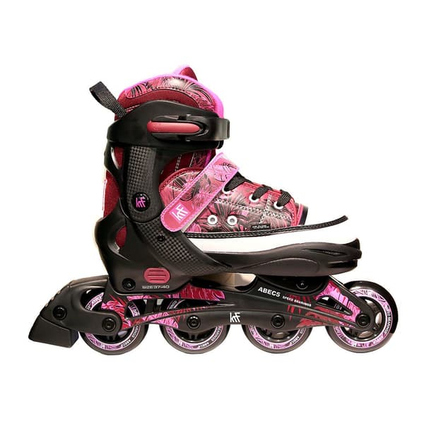 Krf Rullskridskor Jungle Svart,Rosa EU 37-40