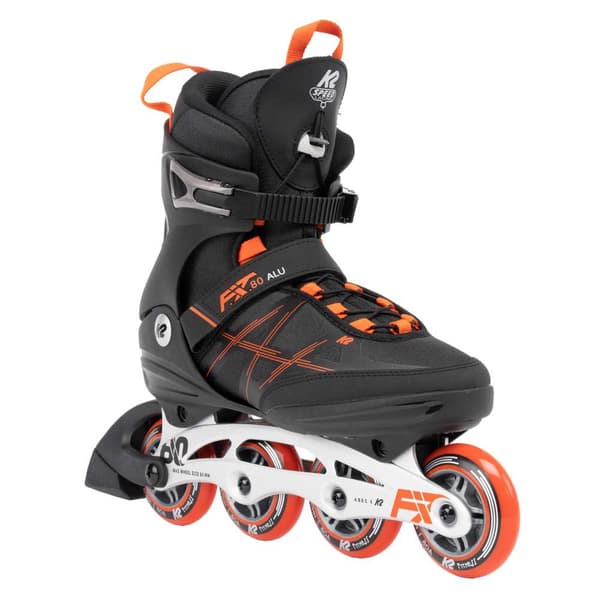 K2 Skate Inline Skøjter F.i.t. 80 Alu Sort EU 48