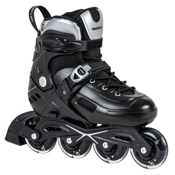 Powerslide Ungdoms Rulleskøjter Khaan Nxt Adjustable Sort EU 31-34