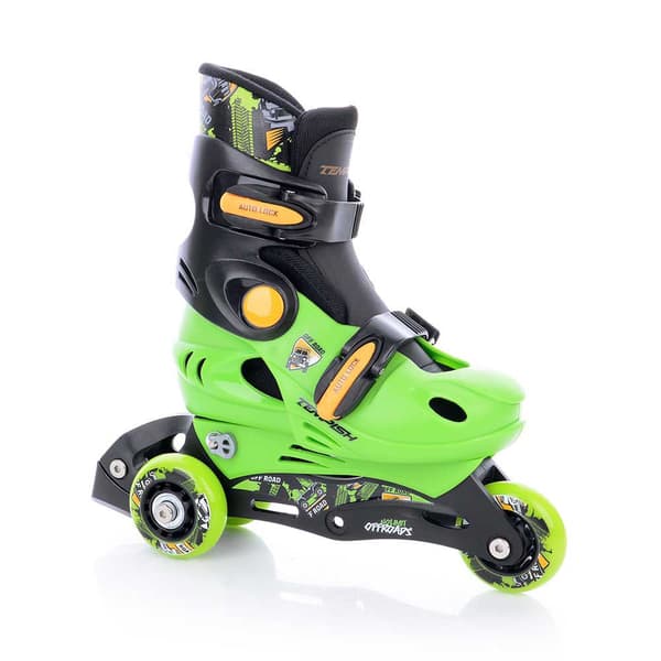 Tempish Inline Skøjter Racer+protectors+helmet Grøn EU 26-29