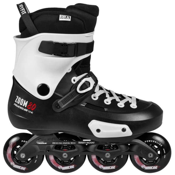 Powerslide Inline Skøjter Zoom Pro 80 Hvid,Sort EU 39-40