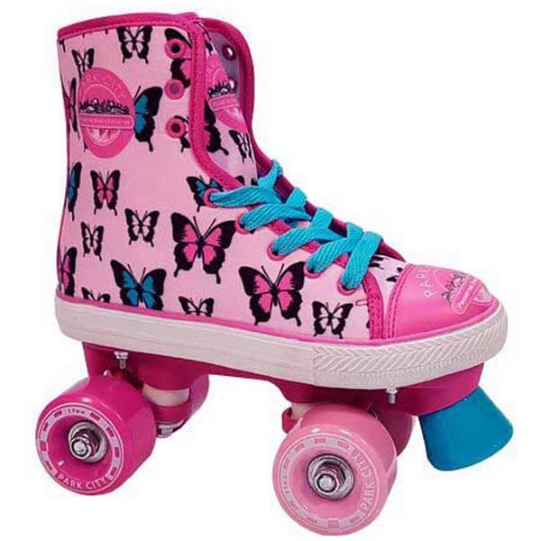 Park City Quad Skate Canvas Butterfly Rullskridskor Rosa EU 30-31