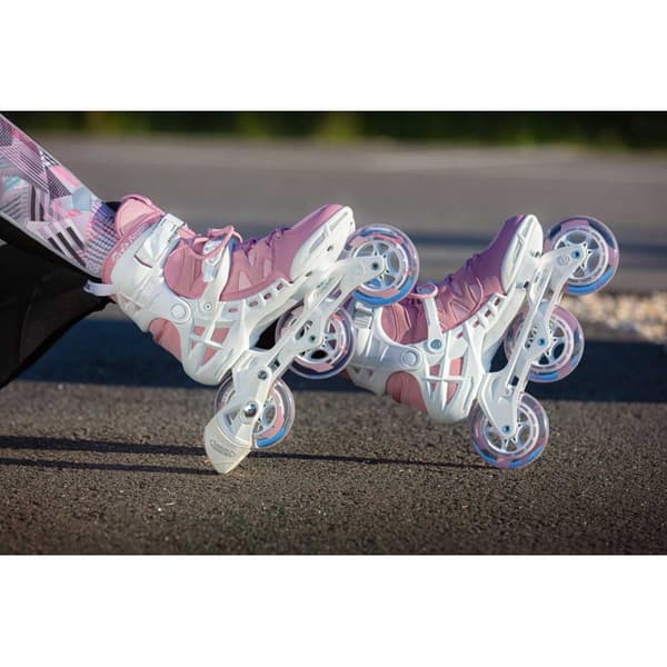 Powerslide Rullskridskor Phuzion Argon 100 Vit,Rosa EU 37