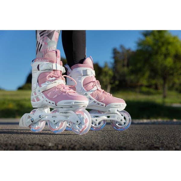 Powerslide Rullskridskor Phuzion Argon 100 Vit,Rosa EU 37