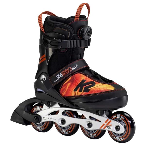 K2 Skate Inline Skøjter I Aluminium Sk8 Hero Boa Orange,Sort EU 35-40