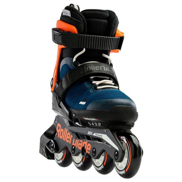 Rollerblade Junior Rulleskøjter Microblade Orange,Blå EU 28