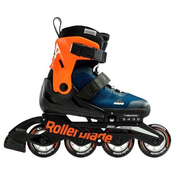 Rollerblade Junior Rulleskøjter Microblade Orange,Blå EU 28