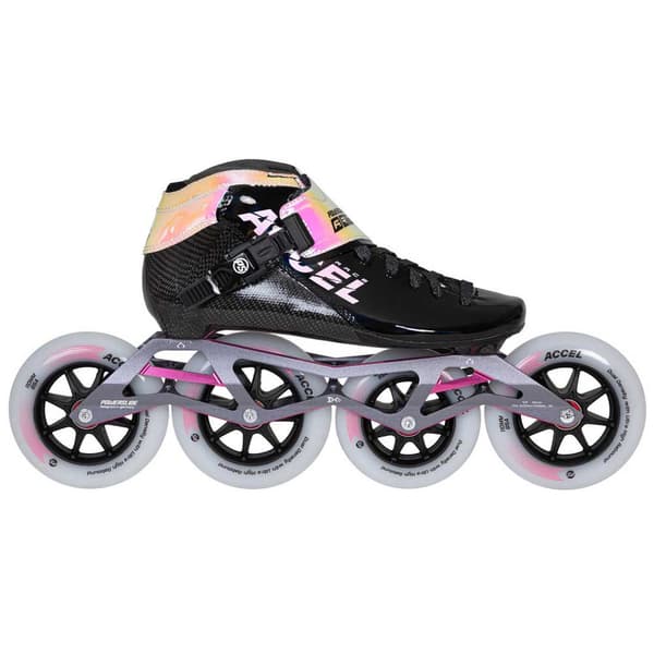 Powerslide Rullskridskor Accel Race 110/100 Svart,Rosa EU 37