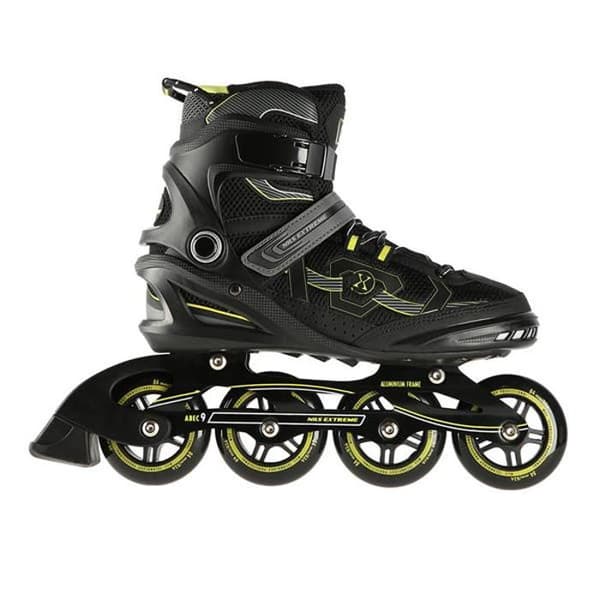 NA9157 SVART OCH GULT STORLEK Rollerblades extrem 40 NILS