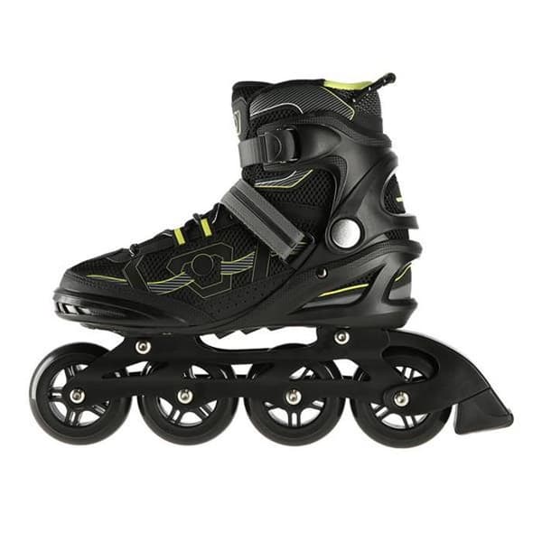 NA9157 SVART OCH GULT STORLEK Rollerblades extrem 40 NILS