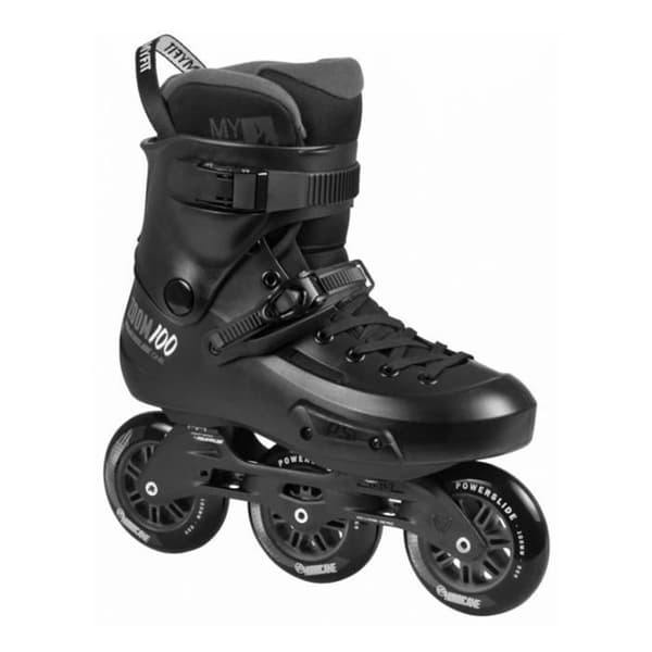 Rullskridskor POWERSLIDE Zoom Pro Black 100 - Kompletta Freeskate för vuxna - Vit
