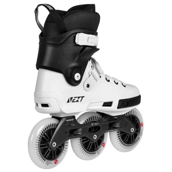 Roller freestyle - freeskate POWERSLIDE NEXT CORE 110 Svart - Aluminium - Storlek 110mm
