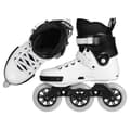 Miniatyrbild 4 av 4: Roller freestyle - freeskate POWERSLIDE NEXT CORE 110 Svart - Aluminium - Storlek 110mm