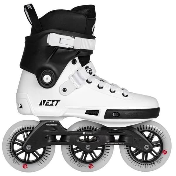 Roller freestyle - freeskate POWERSLIDE NEXT CORE 110 Svart - Aluminium - Storlek 110mm