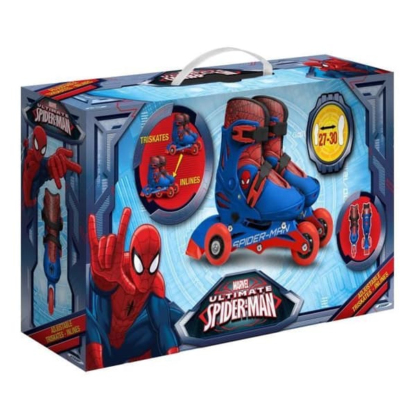 SPIDERMAN Justerbara inline skridskor storlek 27-30