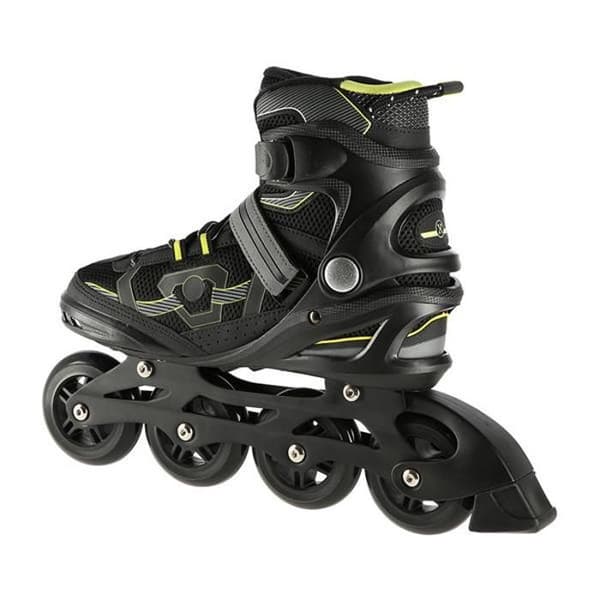 NA9157 SVART OCH GULT STORLEK Rollerblades extrem 40 NILS