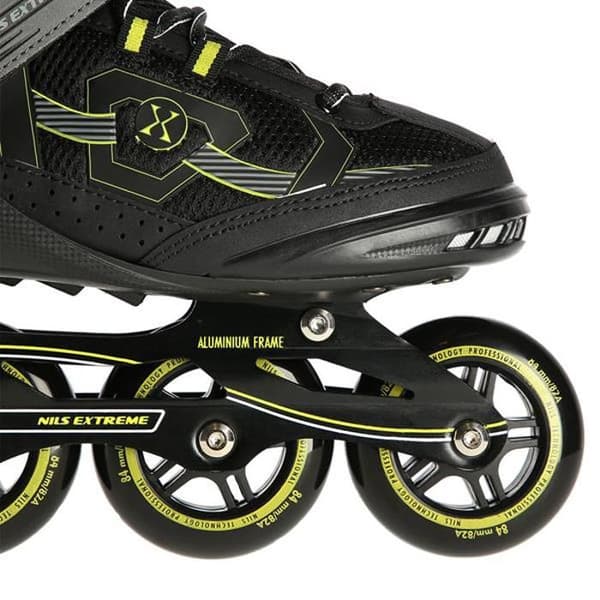 NA9157 SVART OCH GULT STORLEK Rollerblades extrem 40 NILS