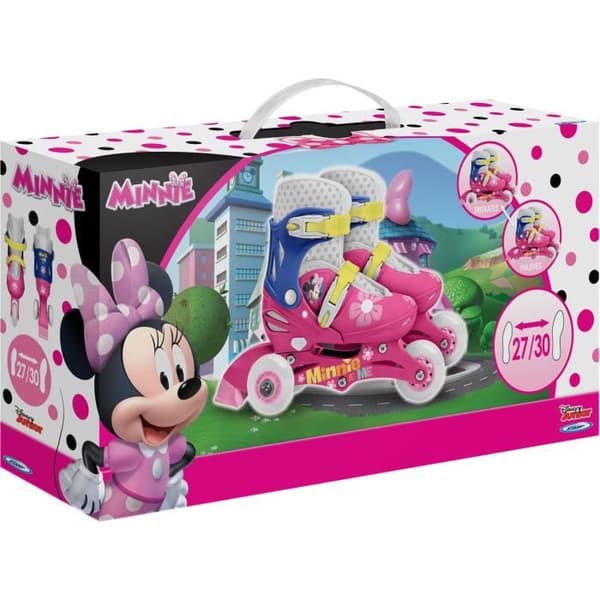DISNEY MINNIE 2 i 1 rullskridskor - 3 hjul 27-30