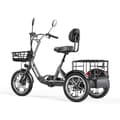 Pikkukuva 2 / 11: CYSUM T1 Pro Aikuisille Tarkoitettu Sähköinen Kolmipyöräinen 250W Sähköinen Tavarakolmipyörä 48V22Ah Akulla,16 Tuuman Renkaalla Varustettu Polkupyörä