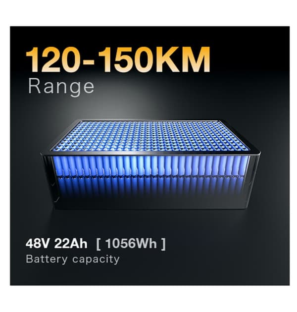 CYSUM T1 Pro Aikuisille Tarkoitettu Sähköinen Kolmipyöräinen Tavara-auto, 250W Sähköinen Kolmipyörä, 48V22Ah Akku, Sähköinen Tavara-auto, Kolmipyörä