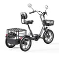 Pikkukuva 1 / 11: CYSUM T1 Pro Aikuisille Tarkoitettu Sähköinen Kolmipyöräinen Tavara-auto, 250W Sähköinen Kolmipyörä, 48V22Ah Akku, Sähköinen Tavara-auto, Kolmipyörä