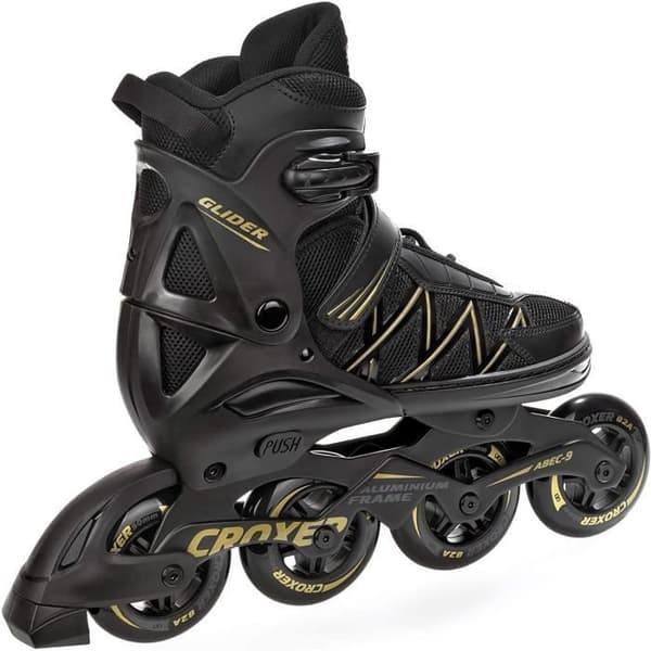 Roller Glider svart justerbar storlek - CROXER - Roller - Unisex - 23 till 29,5 cm - Vuxen