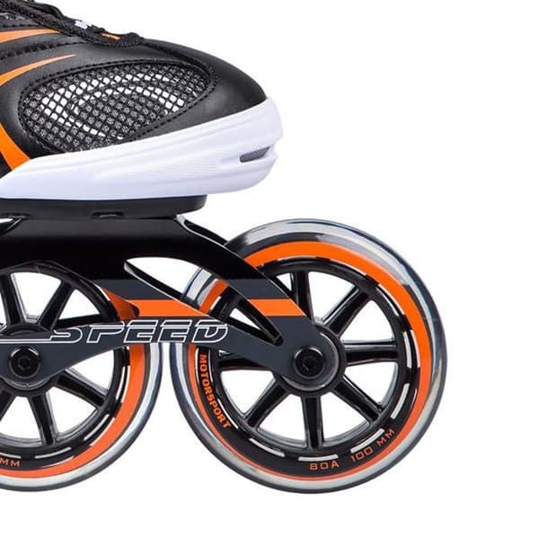 NA1060S SVART-ORANGE STORLEK 41 EXTREMA RULLSKATES NILS