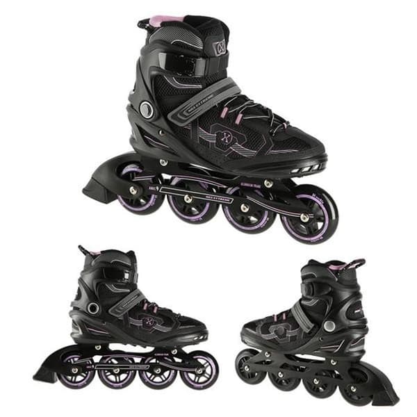 NA9157 SVART VIOLETT STORLEK 45 NILS EXTREME RULLSKOR