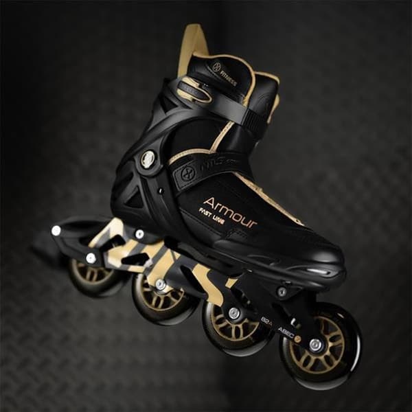 NA22151 ARMOR RULLSKOR SVARTA OCH GULD STORLEK 45 NILS EXTREME