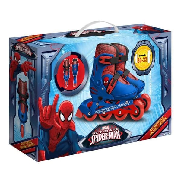 SPIDERMAN Justerbara Inlines - STAMP - Storlek 30-33 - Pojke - Från 6 år