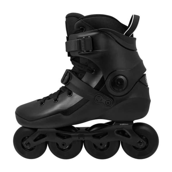 Rullskor freestyle - FR SKATES - NEO 2 80 Svart - Förstärkt skal - Aluminiumplatta - 80mm hjul