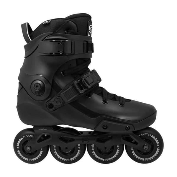 Rullskor freestyle - FR SKATES - NEO 2 80 Svart - Förstärkt skal - Aluminiumplatta - 80mm hjul