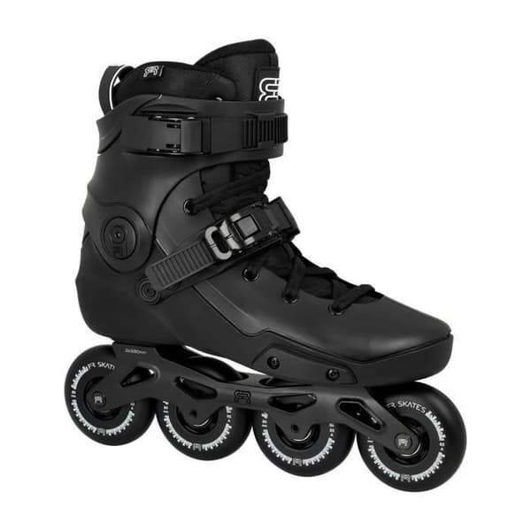 Rullskor freestyle - FR SKATES - NEO 2 80 Svart - Förstärkt skal - Aluminiumplatta - 80mm hjul