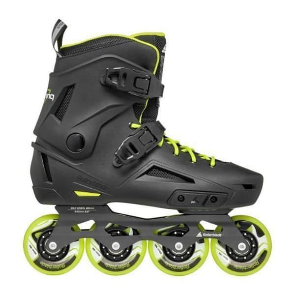 Roller freestyle - freeskate LIGHTNING 80 Noir Lime - ROLLERBLADE - Unisex - Urban glidning