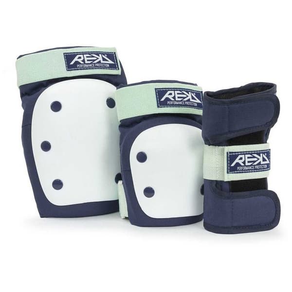 Rekd Protection Heavy Duty Triple Pad Set Valkoinen,Sininen M