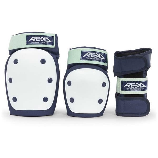 Rekd Protection Heavy Duty Triple Pad Set Vit,Blå XS