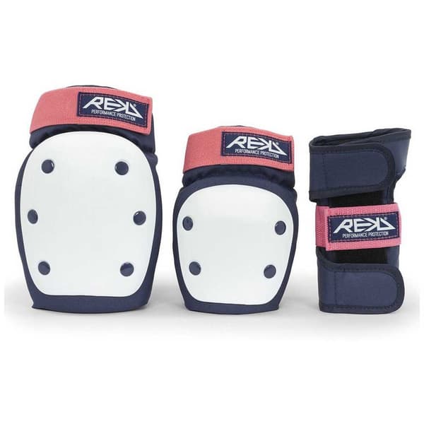 Rekd Protection Heavy Duty Triple Pad Set Hvid,Blå M