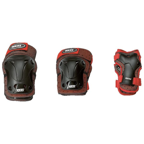 Roces Ventilated Junior 3 Pack Rød,Sort S